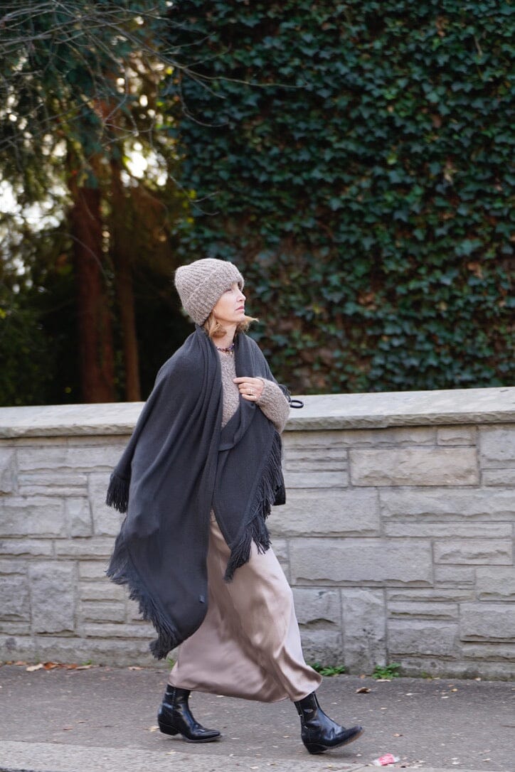 Choice by Réjane Rosenberger Cashmere Poncho black