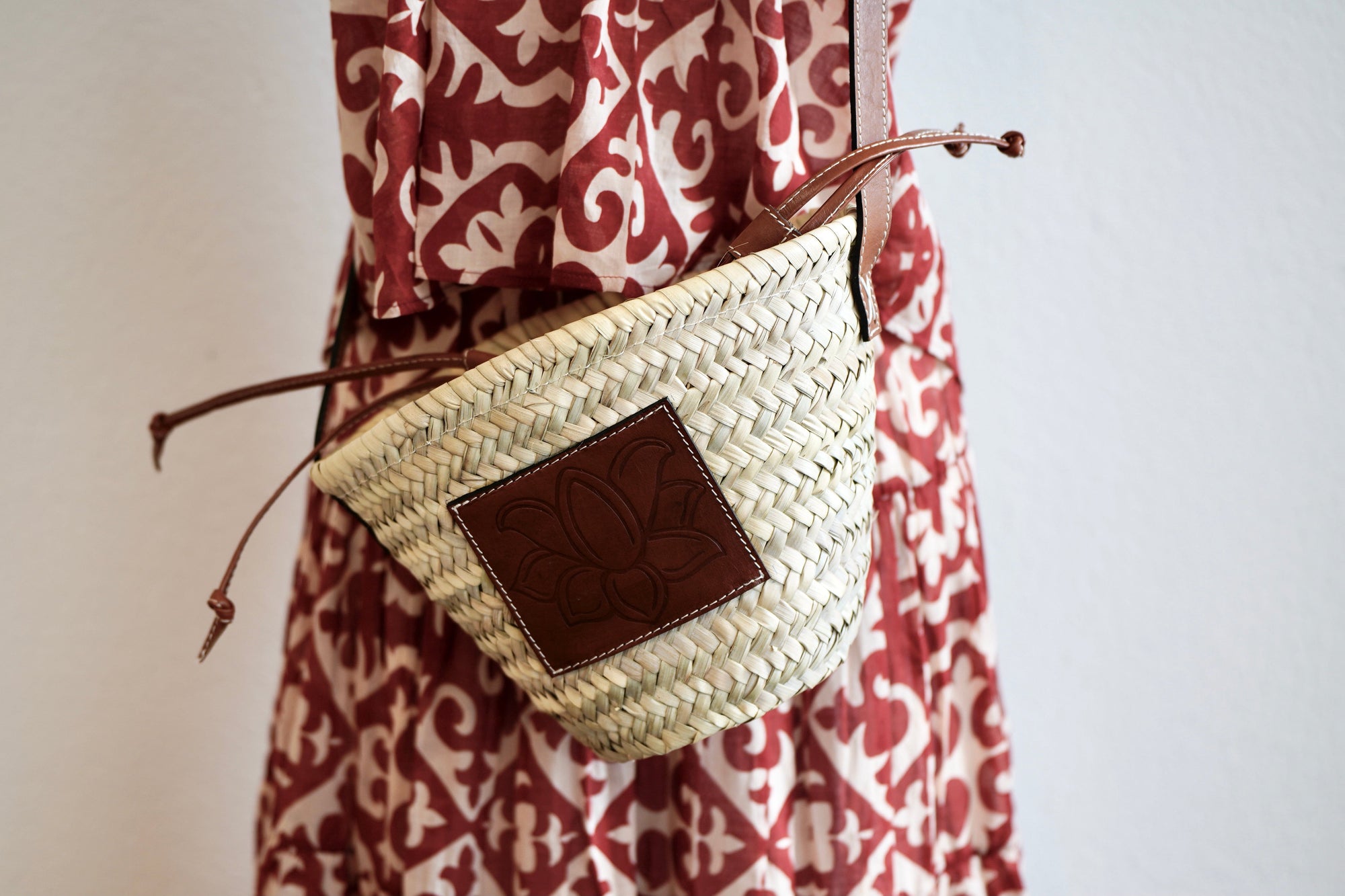 Choice by Réjane Rosenberger "Le Bébé" Raffia Crossbody