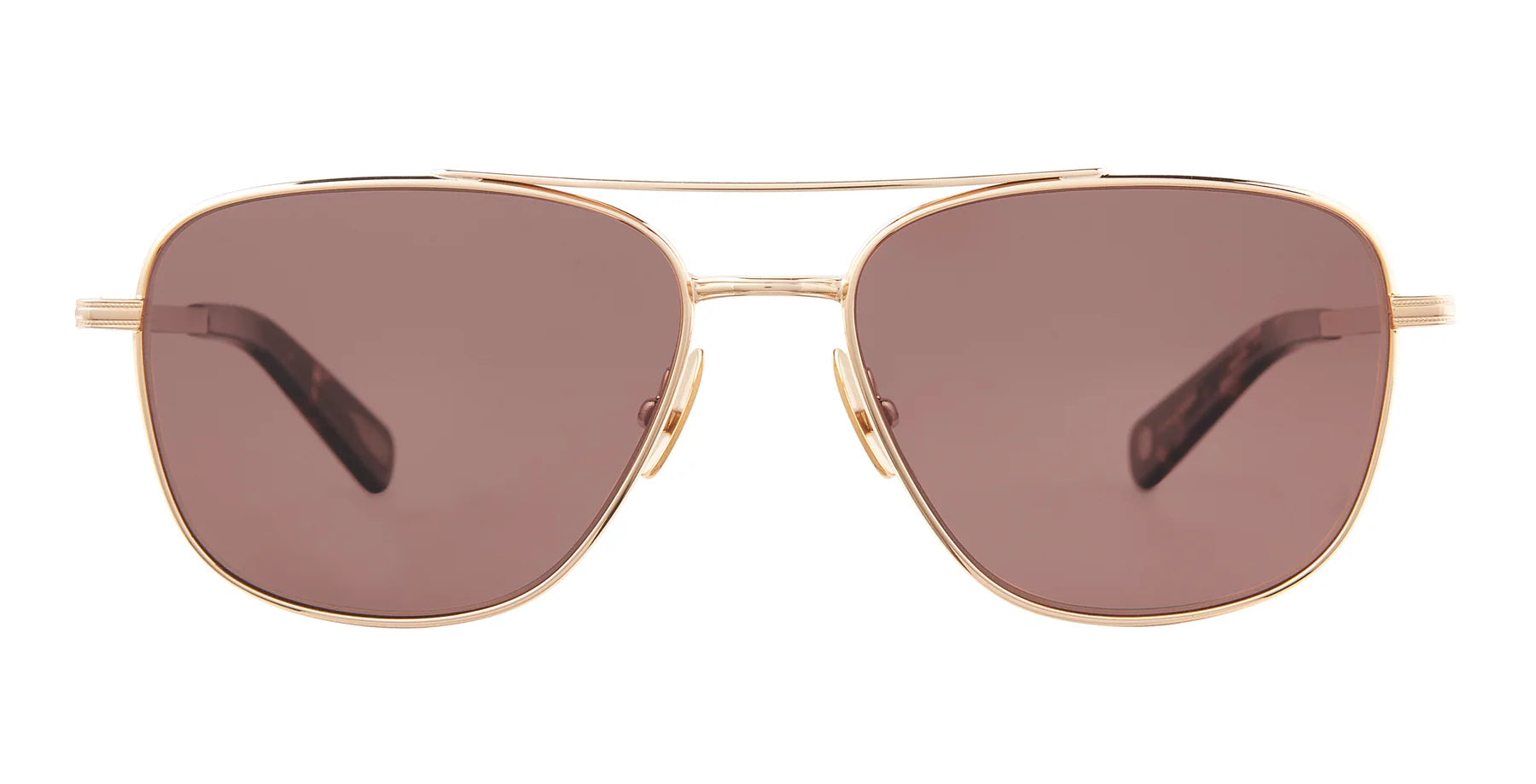 GARRETT LEIGHT Sonnenbrille "EL CAPITANO" Gold-Agate