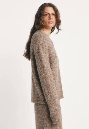 MASSCOB V-Neck Strickpullover "NEIL" rock