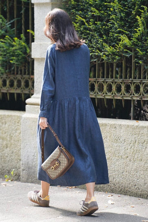 OWL Marrakech Shirtkleid "Odira" chambray dunkel