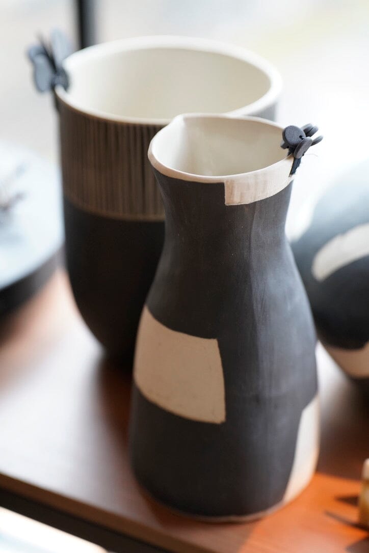 ANNA WESTERLUND Krug - Vase black klein