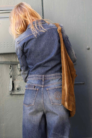 HAPPY HOUSE Jump Suit "TROMPE L'Oeil" 5 yrs jeans