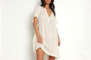 9seed - Antibes caftan short oatmeal