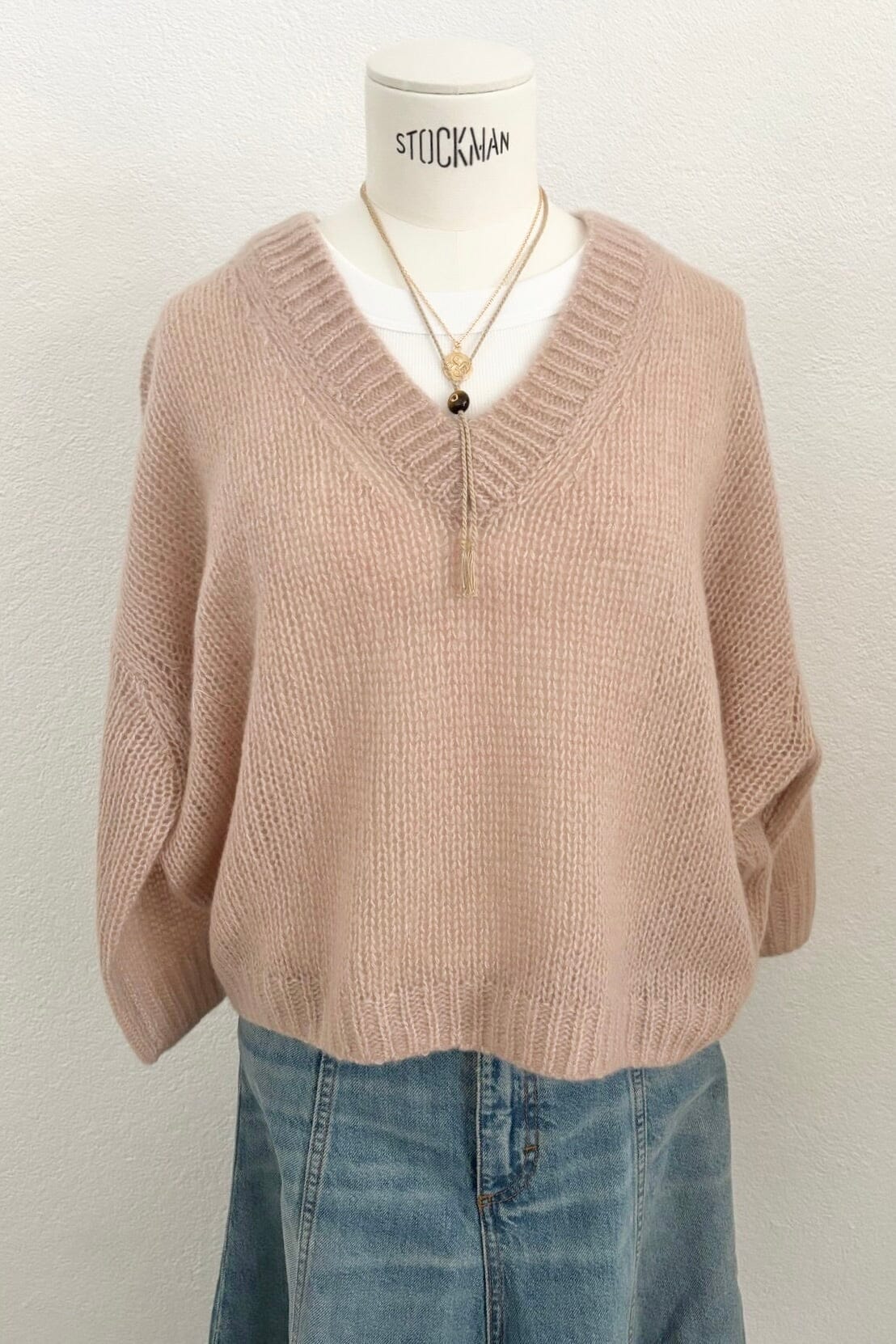 FFC V-Neck Pullover  "13085" nude