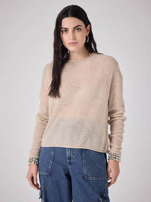 NOTSHY Cashmere Pullover "DANAE" beige chiné