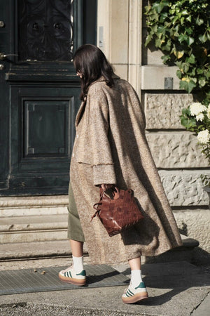 MOMONI Woolcoat "SHIRUKO" sand