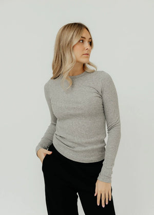 VELVET by Jenny T-Shirt "CAMINO" heather grey