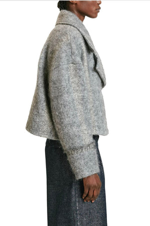 MOMONI Wooljacke "KENPI" grey mélange