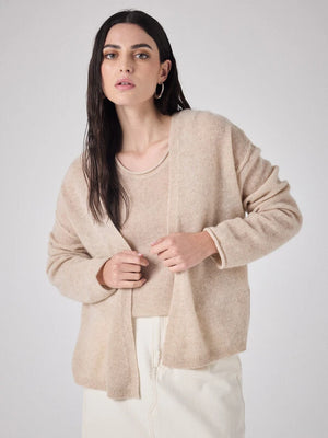 NOTSHY Cashmere Jäckli "OEDIPE" beige chiné