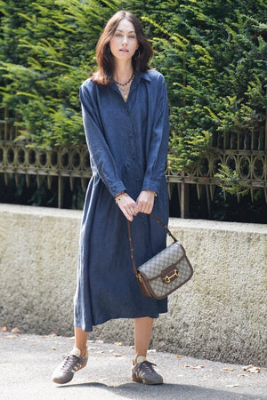 OWL Marrakech Shirtkleid "Odira" chambray dunkel