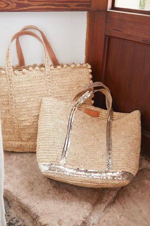 VANESSA BRUNO Raffia Basic Tote Size M