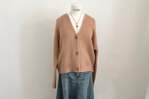 FFC Boyfriend Cardigan "13094" cork