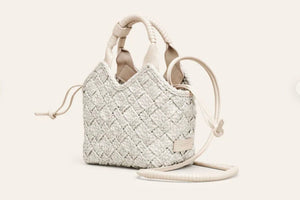 CALAJADE Raffiashopper "MISU" MINI - raffia sand