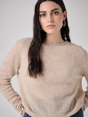 NOTSHY Cashmere Pullover "DANAE" beige chiné