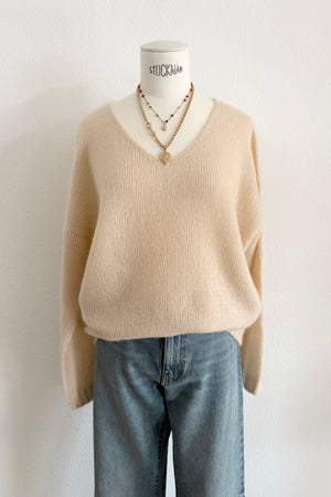 FFC V-Neck Pullover "13047" latte macchiatto