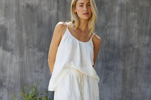 9seed - Playa Gauze Top white