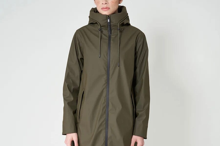 Tantä Regenmantel "Neige" khaki