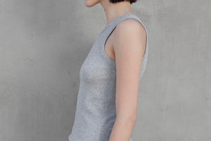 VELVET by Jenny Graham Ripp - Tank "CRUZ" heather grey