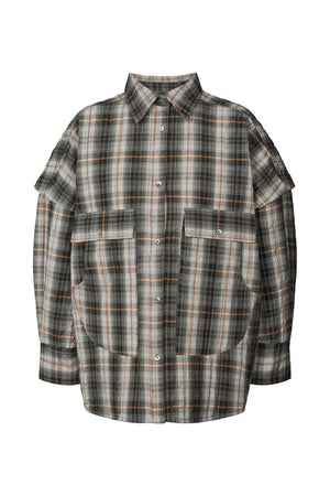 RABENS SALONER  Check Shirt Jacke "SEVARA" carro