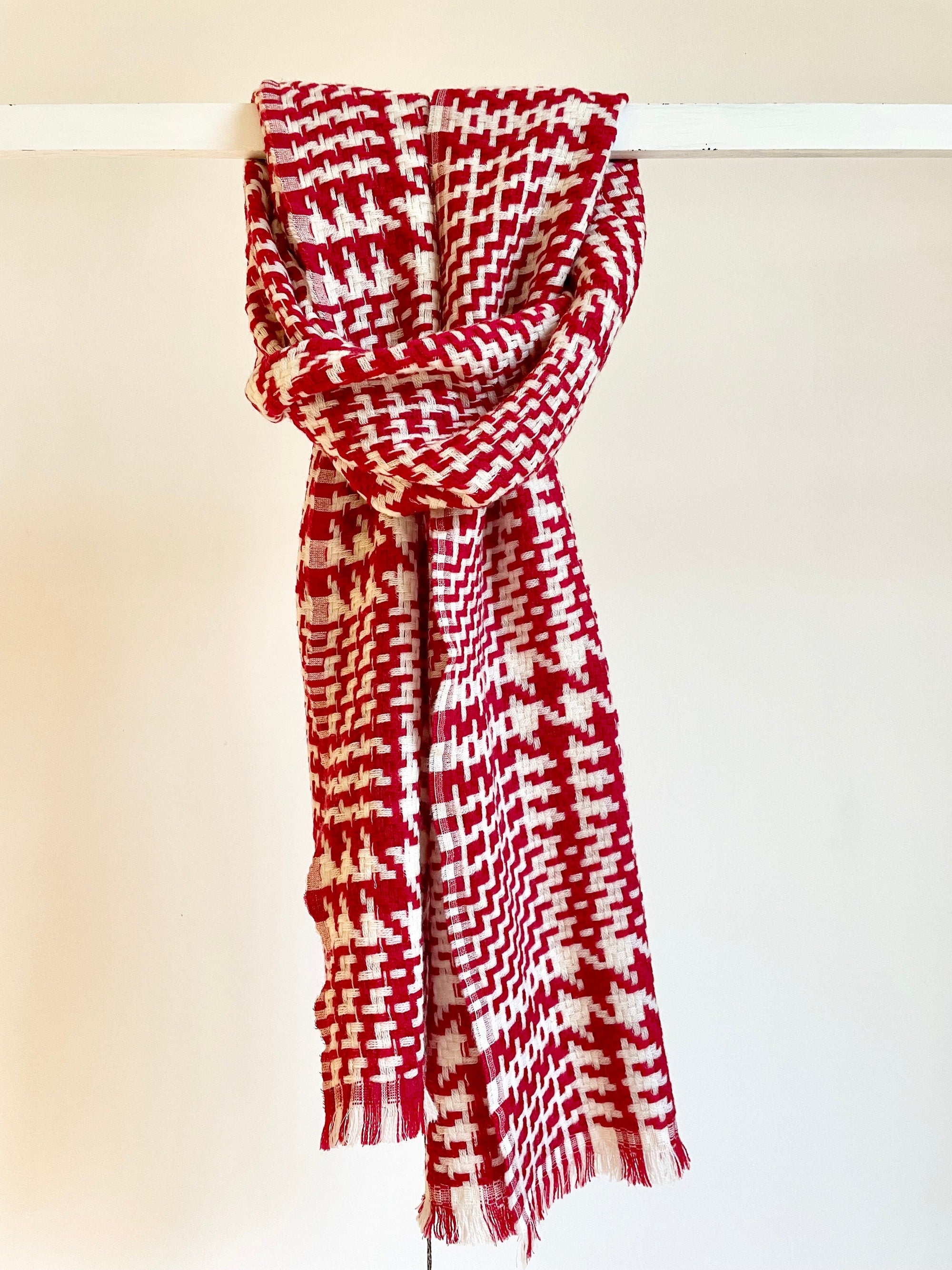 NINA LEUCA Wool/Cashmere Scarf "NINA" rot carro