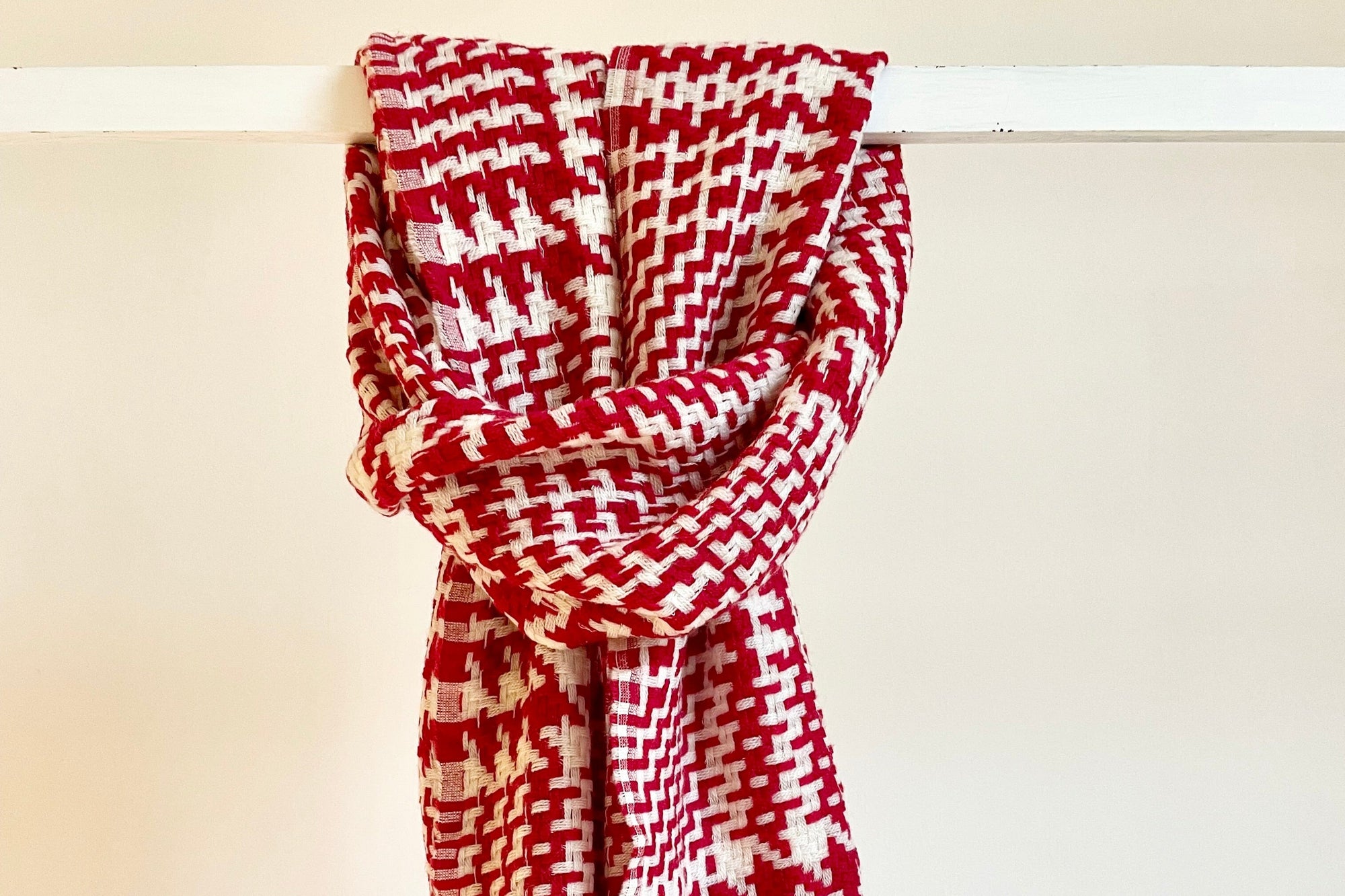 NINA LEUCA Wool/Cashmere Scarf "NINA" rot carro