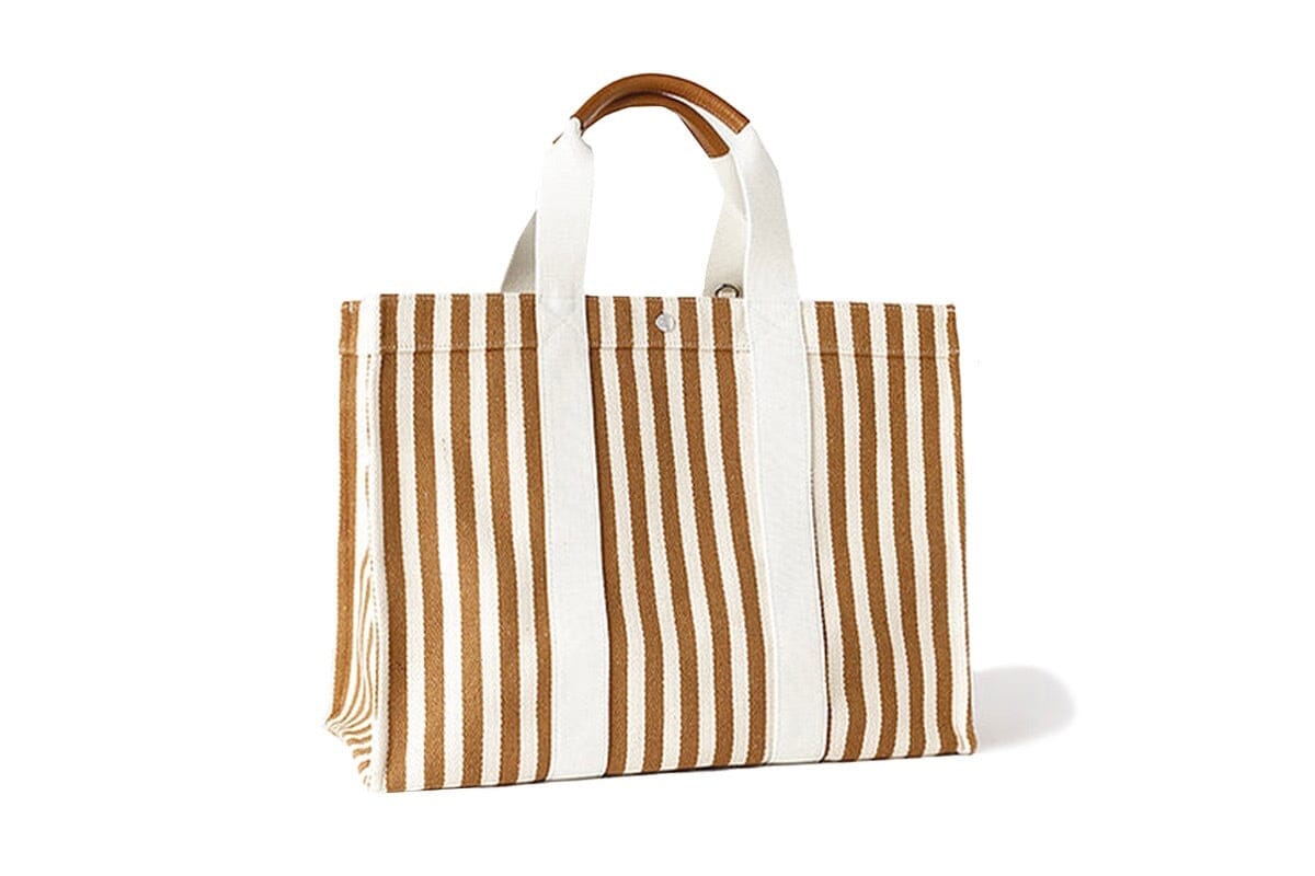 Baumwolltasche "Palais Royal" large camel stripe