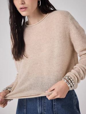 NOTSHY Cashmere Pullover "DANAE" beige chiné