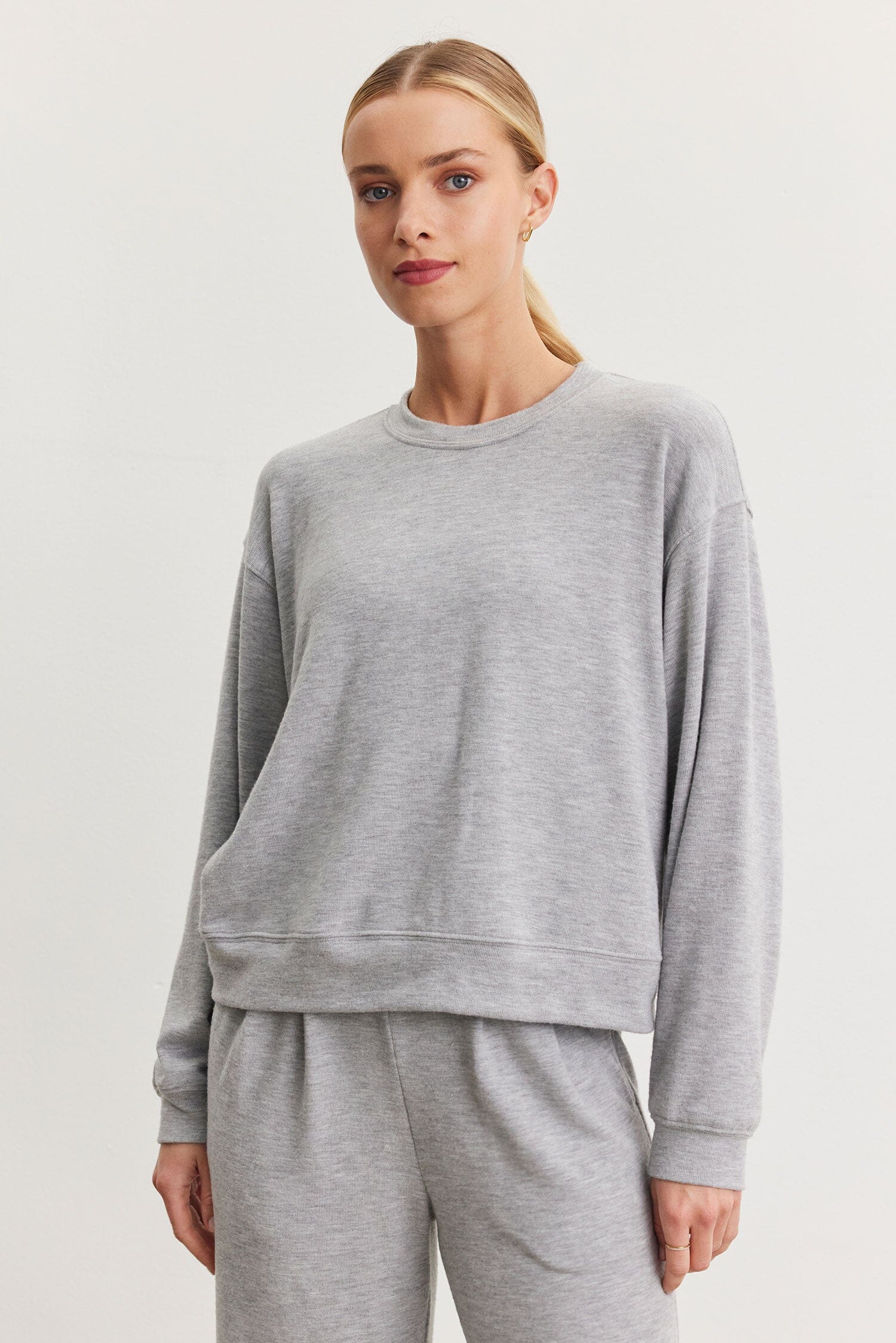 VELVET by Jenny Sweater "Tameika" heather grey