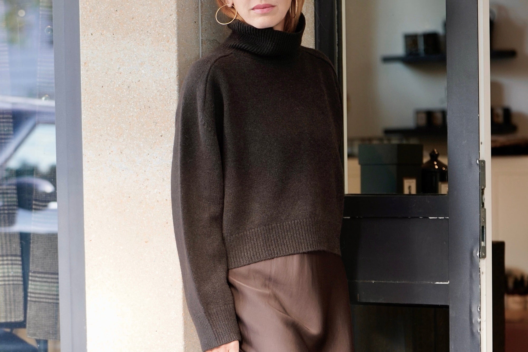 VANESSA BRUNO Rollkragen Sweater "BALLERINE" brown