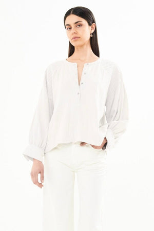 RABENS SALONER  Baumwollbluse "MINDA" white