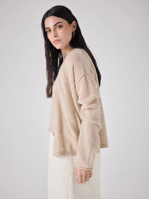 NOTSHY Cashmere Jäckli "OEDIPE" beige chiné