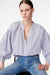 VANESSA BRUNO Boho Bluse "NIPOA" white/blue