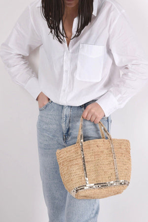 VANESSA BRUNO Raffia Basic Tote Size S BDL