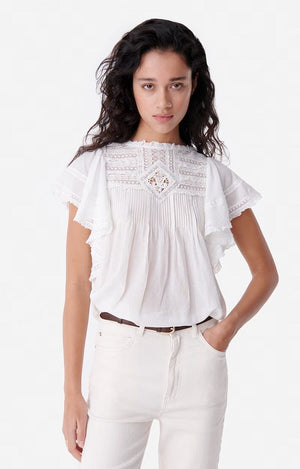 VANESSA BRUNO Boho Bluse "CALISSON" off-white