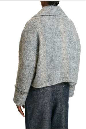 MOMONI Wooljacke "KENPI" grey mélange