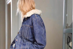 HAPPY HOUSE die Jeansjacke "NUAGE" darkrohjeans mit Fell