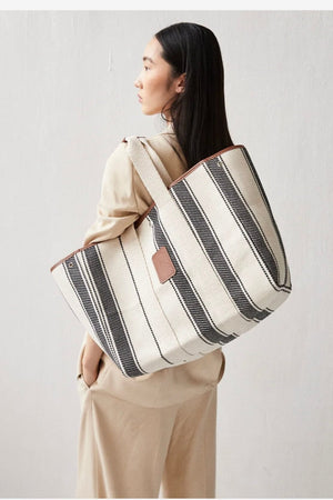 Baumwolltasche "Traversée" large buren stripe