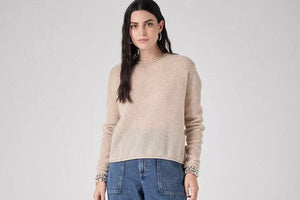 NOTSHY Cashmere Pullover "DANAE" beige chiné