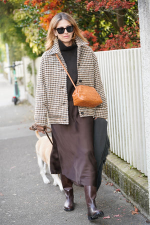 VANESSA BRUNO Midi Jupe "CRUISE" brown