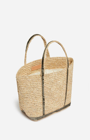 VANESSA BRUNO Raffia Basic Tote Size S BDL