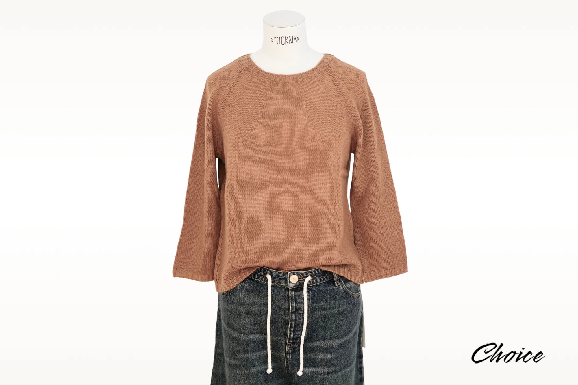 Choice by Réjane Rosenberger Cashmere Blend Pullover "FITTED" cinnamon