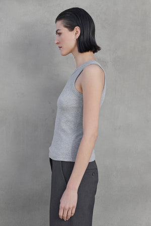 VELVET by Jenny Graham Ripp - Tank "CRUZ" heather grey