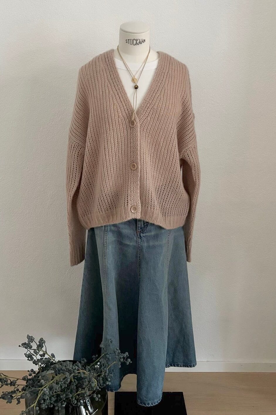 FFC Boyfriend Cardigan "13084" nude