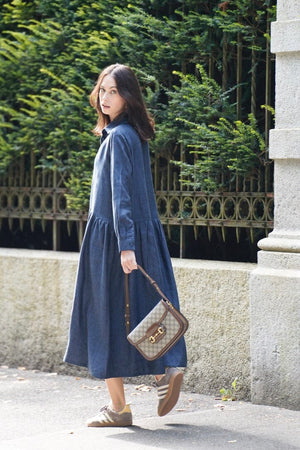 OWL Marrakech Shirtkleid "Odira" chambray dunkel