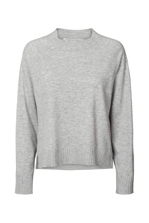 RABENS SALONER Rundhalssweater "RUCA" grey mélange