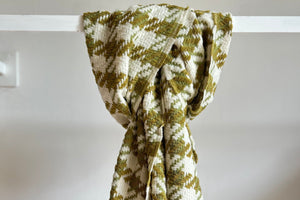 NINA LEUCA Wool/Cashmere Scarf "NINA" pistache carro