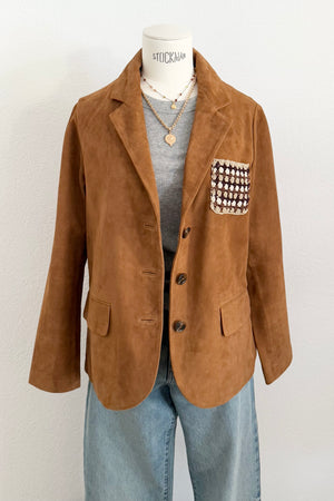 STELLA FOREST Wildleder Blazer " AZELLIA" caramel