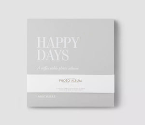 PRINTWORKS Fotoalbum "HAPPY DAYS" grey