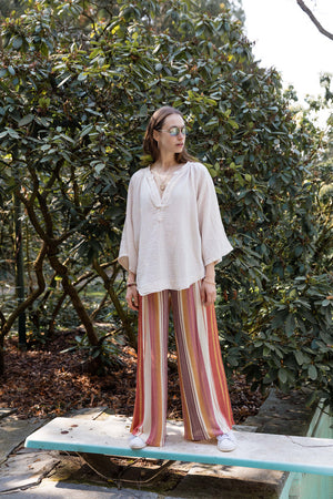 9seed - Marrakesh cotton blouse oatmeal